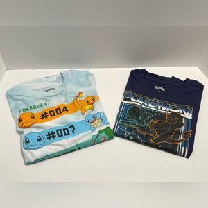 Two boys size 6-7 long sleeve Pokémon t shirts. New.